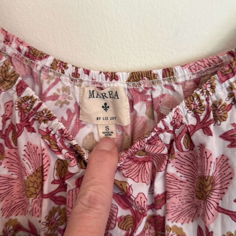 Marea Floral Cotton Maxi Dress - Picture 2 of 4